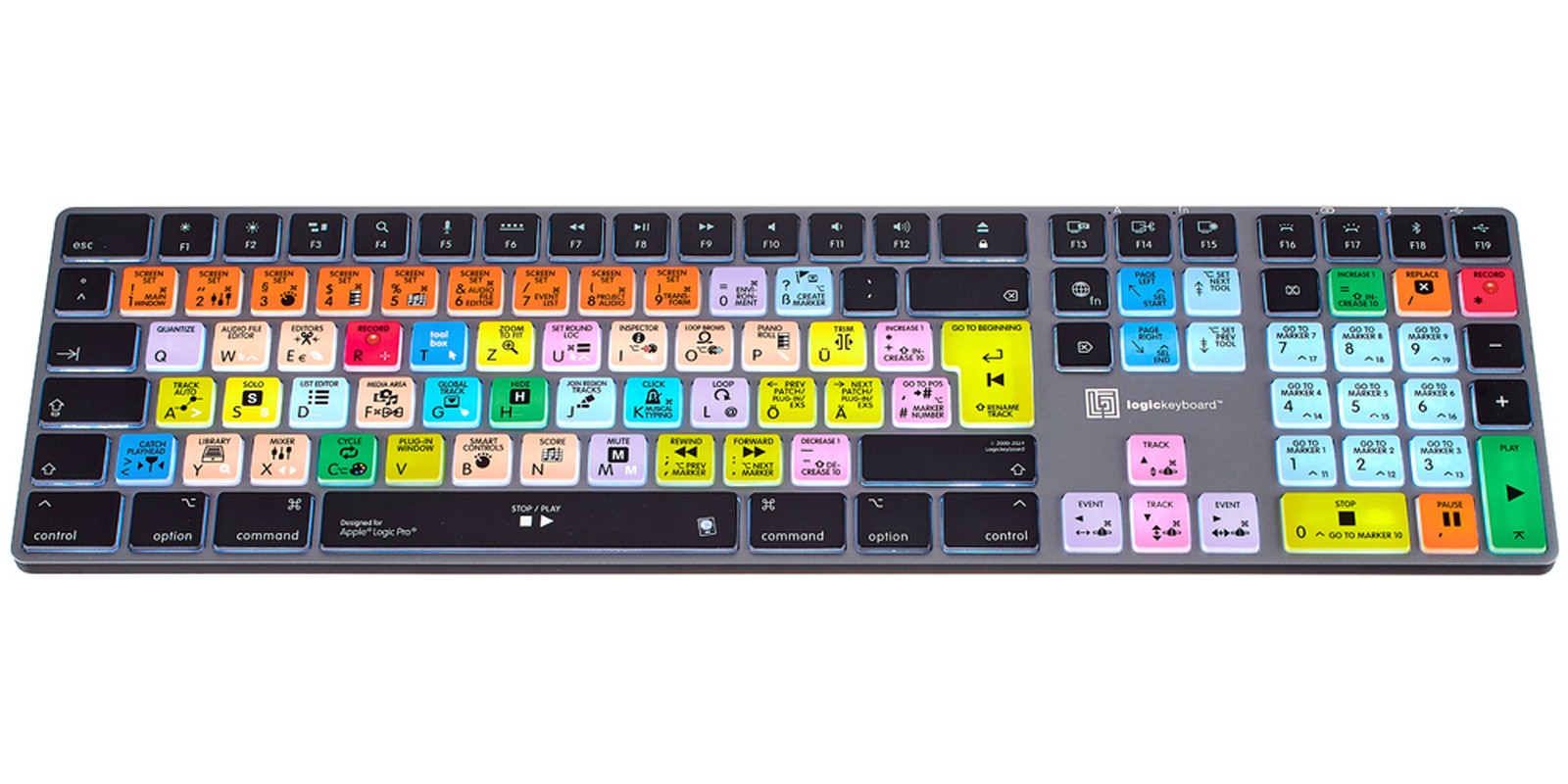 Logickeyboard Titan Apple Logic Pro X2 D Mac