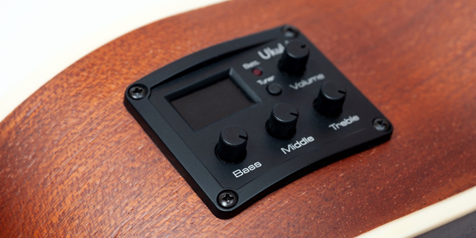 Tonabnehmereinheit an einer Ukulele