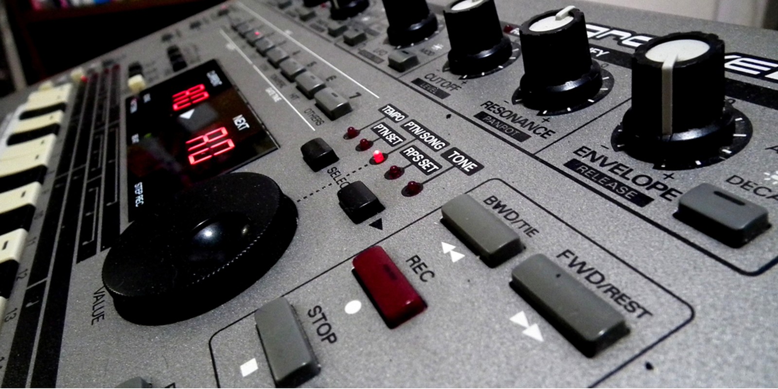 Bedientasten einer Groovebox