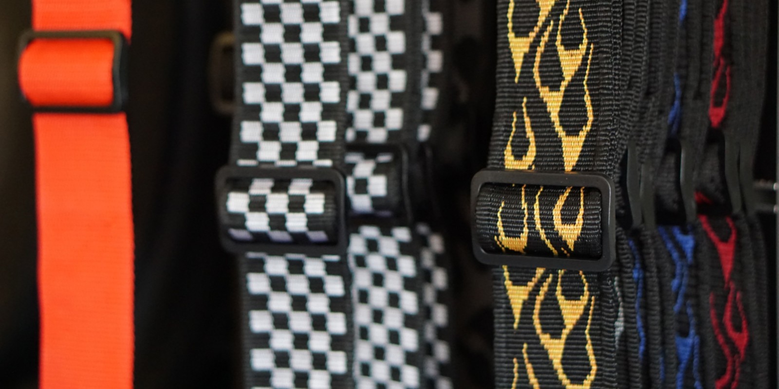 Verschiedene Nylongurte