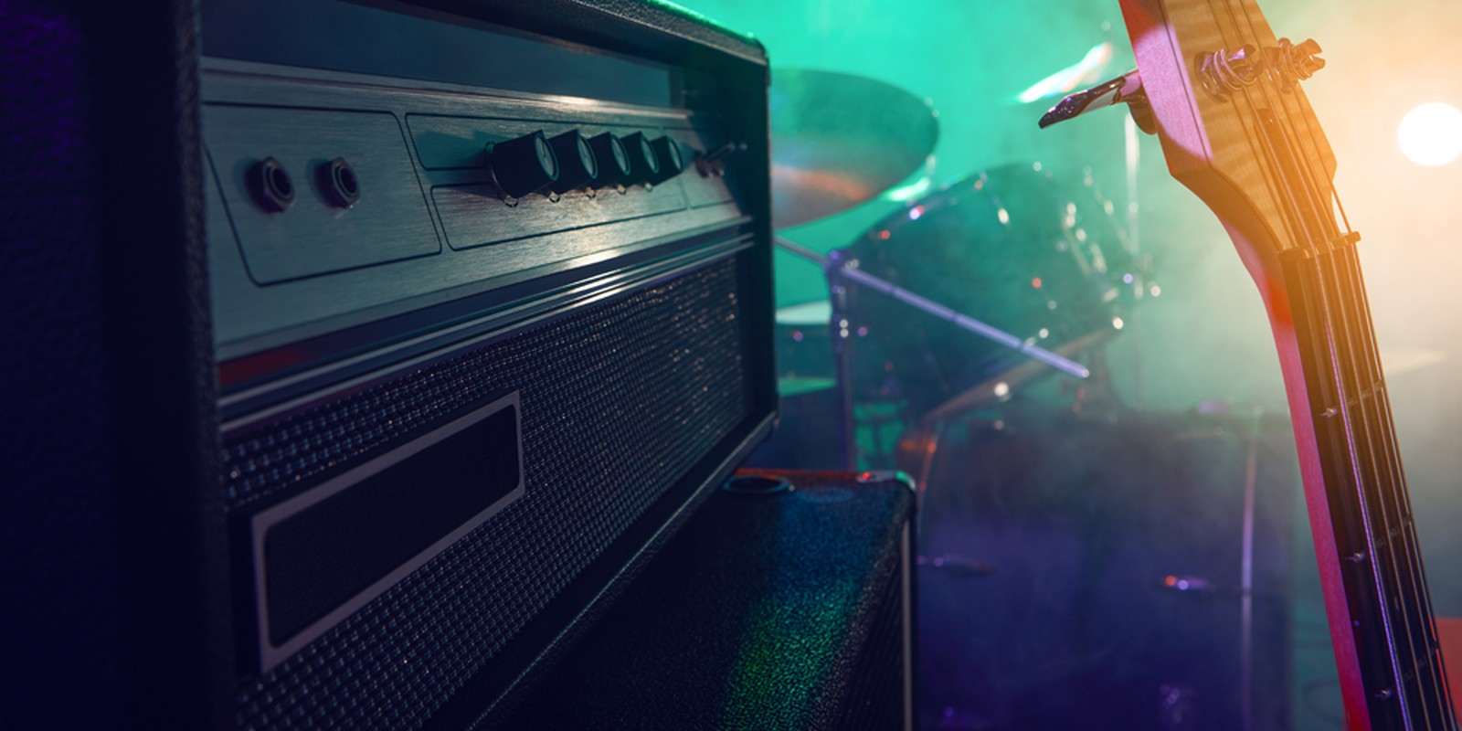 Bass-Stack auf der Bühne