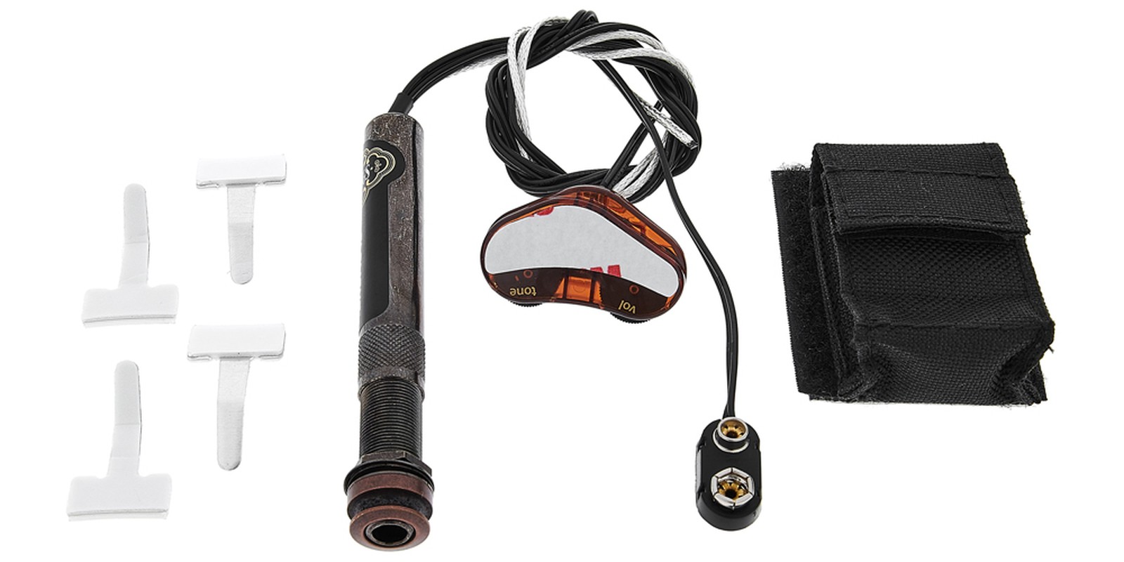 Piezo-Tonabnehmer mit Zubehör