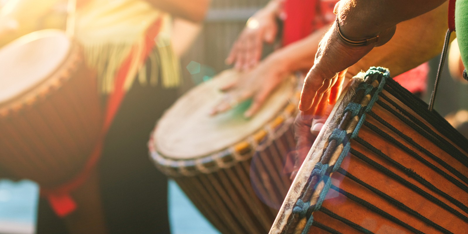 Percussion-Ensemble mit Djemben