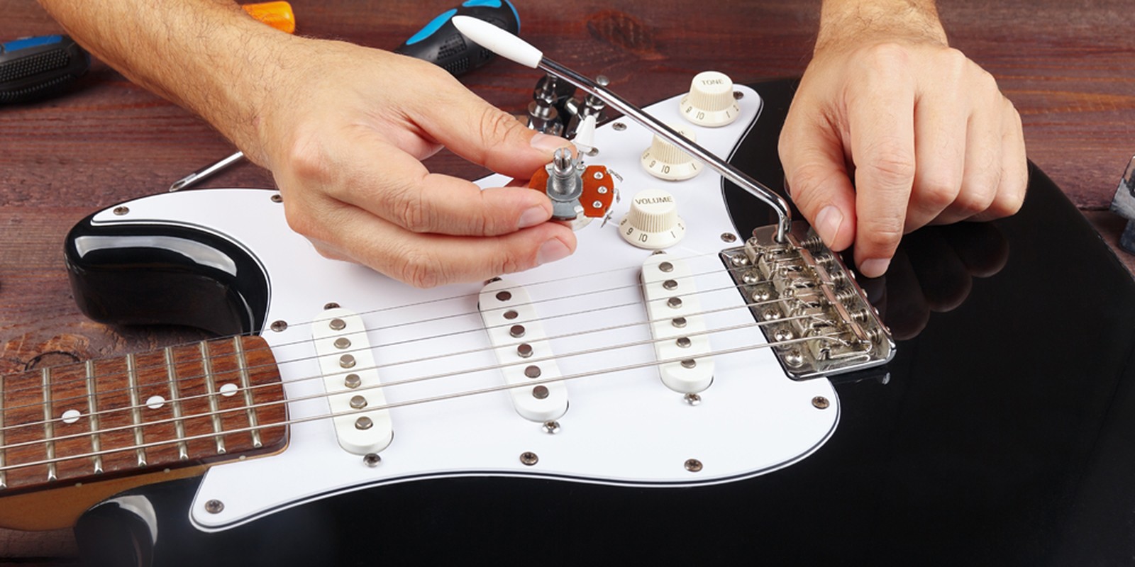 Potentiometer einer E-Gitarre