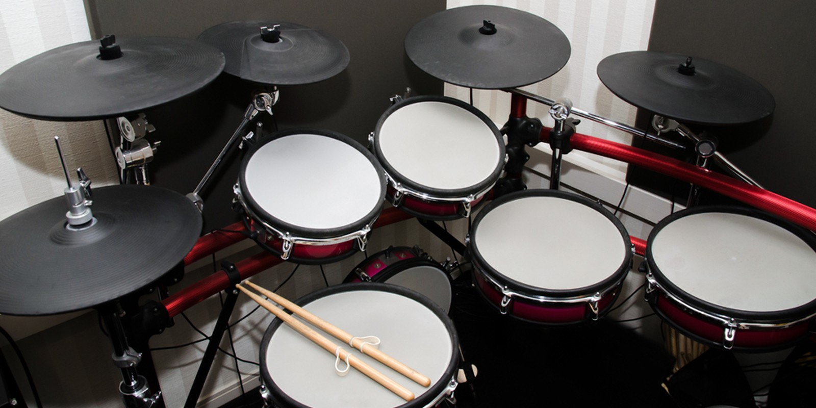 E-Drumset mit Mesh Heads
