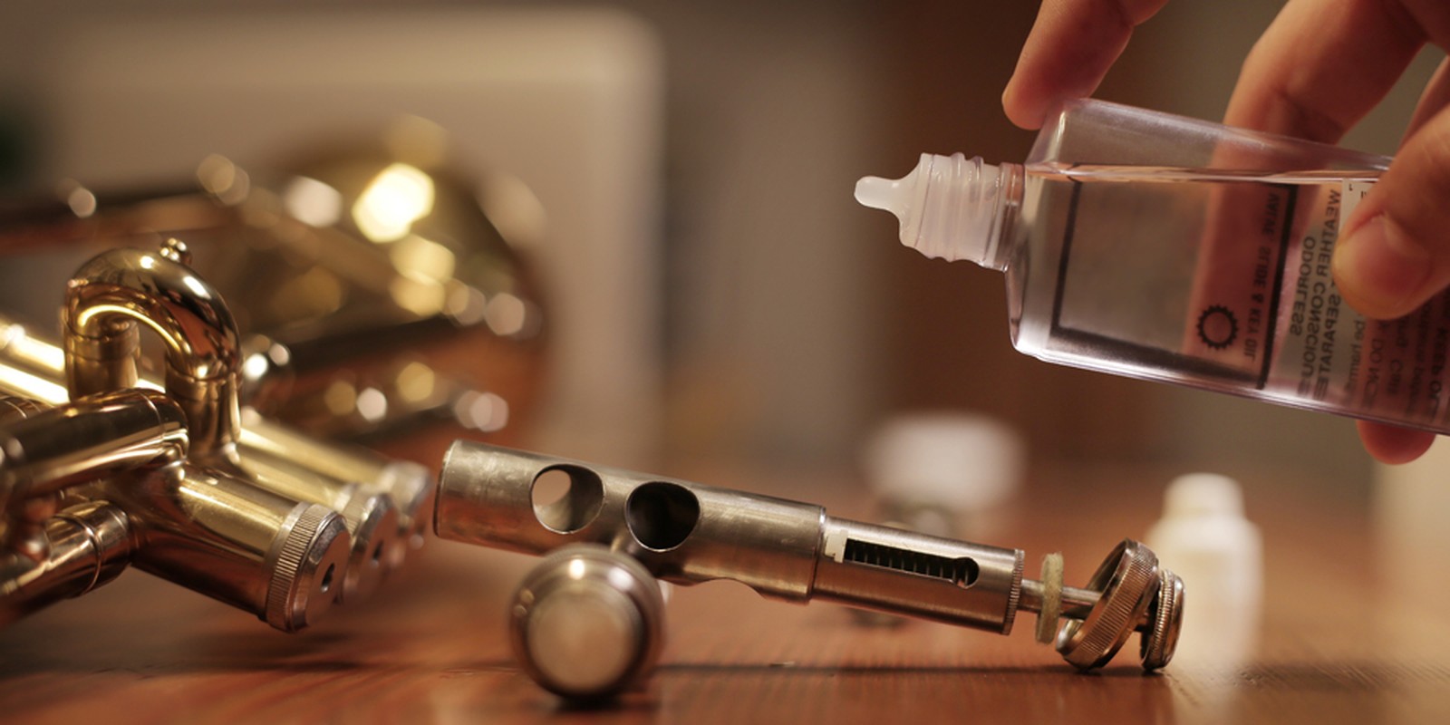 Reinigung und Pflege eines Blasinstrumentes