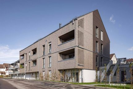 Holzsystembau müllerblaustein Neubau Wohnkomplex Bosch Wernau
