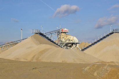 Haufwerke auf der Baustelle A5 Wien