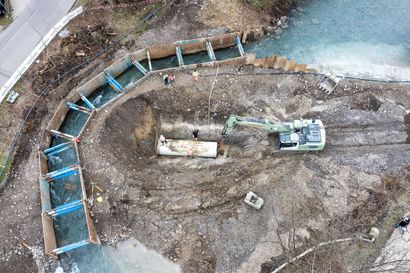 Geiger Hoch- und Tiefbau WKA Illerursprung Oberstdorf Flussarbeiten