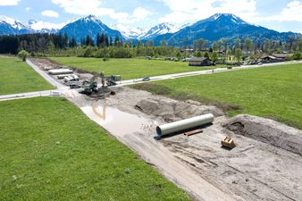 Geiger Hoch- und Tiefbau WKA Illerursprung Oberstdorf Baggerarbeiten