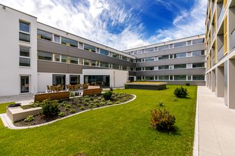 Geiger Projektentwicklung Kempten Casaphilia Wohnanlage Garten