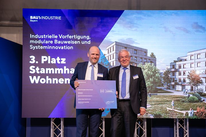 Preisverleihung des Innovationspreis 2026 des Bayrischen Bauindustrieverbandes.