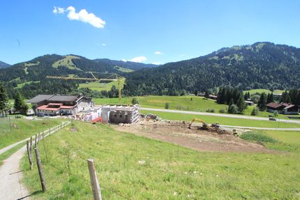 Geiger Hoch- und Tiefbau Hotel Bergblick Balderschwang Baustelle von oben