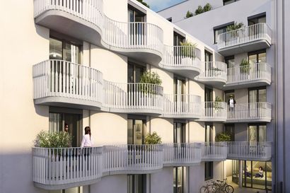 Laufendes Projekt Geiger Schlüsselfertigbau Rendering Wohnprojekt K14 München