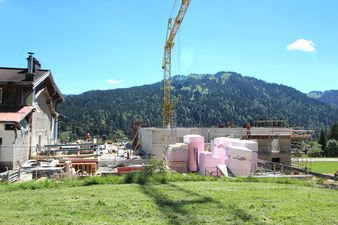 Geiger Hoch- und Tiefbau Hotel Bergblick Balderschwang Baustelle