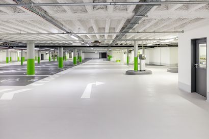 Geiger Bauwerksanierung Tiefgarage Marquardbau Metz Stuttgart fertig Schranke