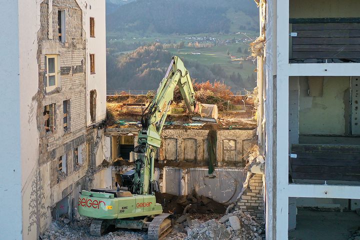 Geiger Umweltsanierung Abbruch Schlossbergklinik Oberstaufen