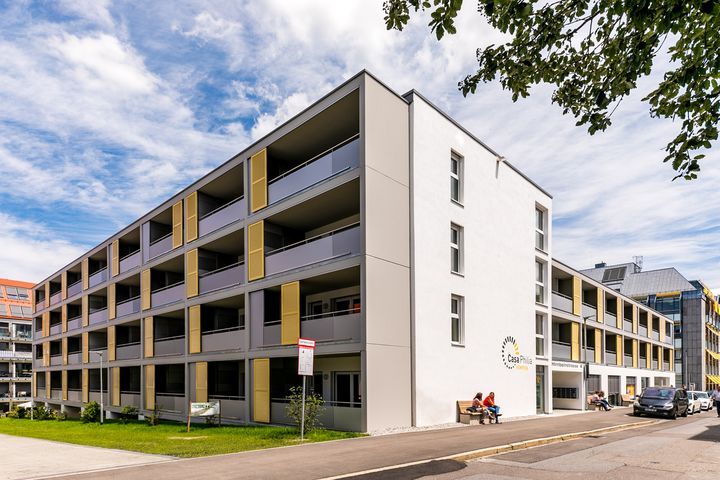 Geiger Projektentwicklung Kempten Casaphilia Wohnanlage Garten