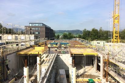 Hochbauarbeiten für das Verwaltungsgebäude in Herzmanns 2.