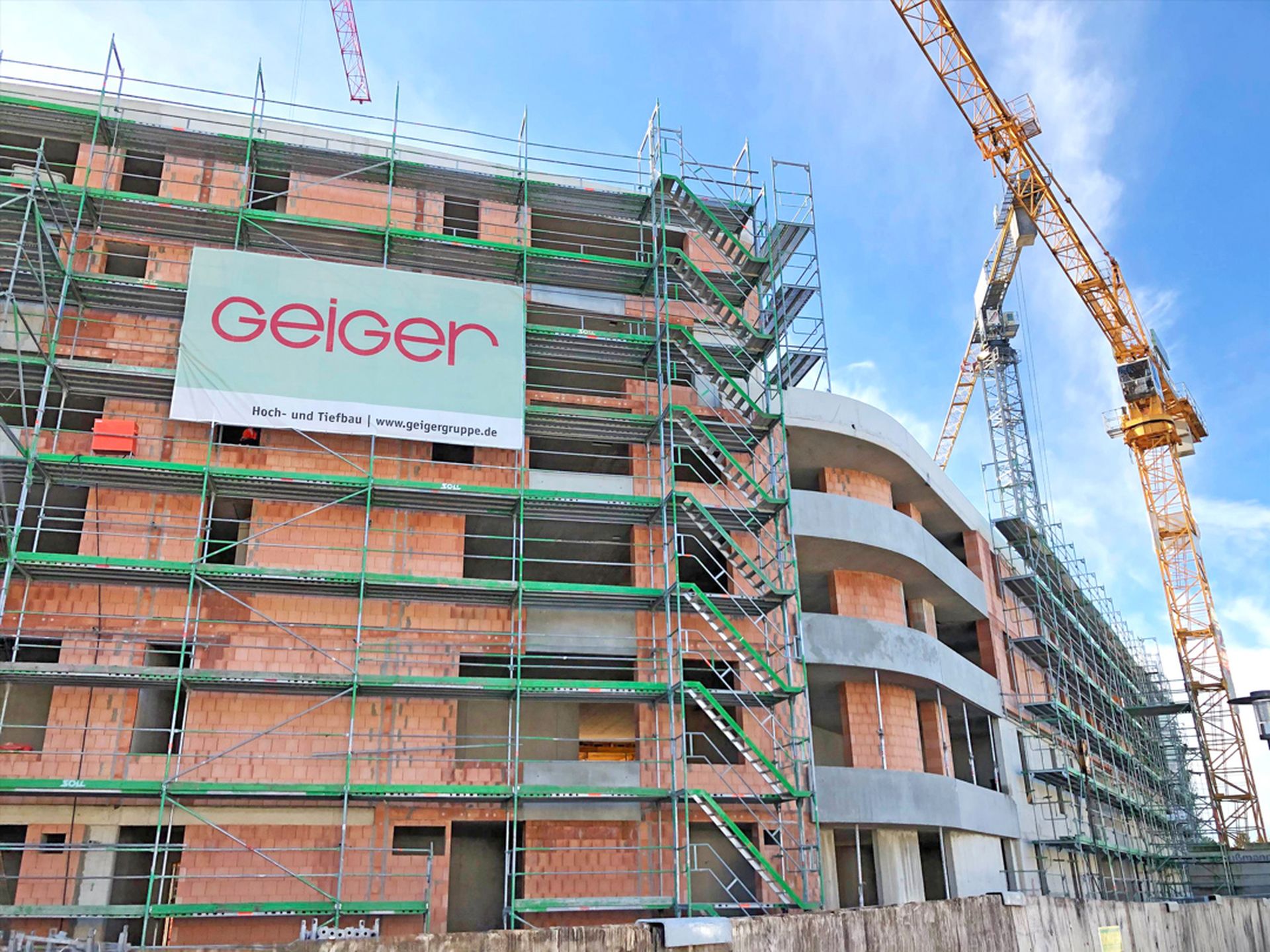 Geiger Hoch- und Tiefbau Meiller Gärten - Baufeld 02 München Baustelle
