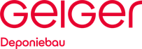 Geiger Deponiebau in roter Schrift