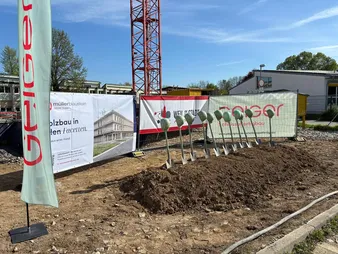 Spatenstich in für den Schulcampus Weil der Stadt.