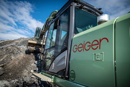 Geiger Bagger im Einsatz