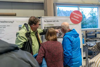 Informationsveranstaltung zum Erweiterungsbau des Steinbruchs in Wertach.