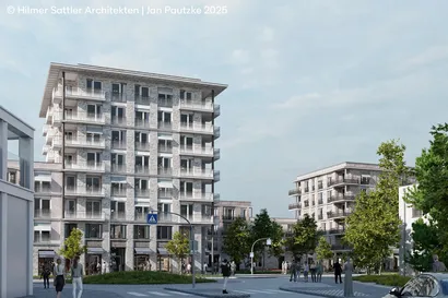 Rendering des Wohngebäudes in München