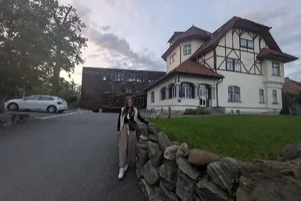 Auszubildende Vanessa in Rumänien bei ihrem Auslandsaufenthalt.