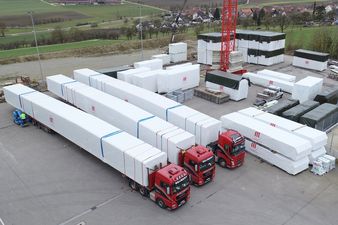 Modultransport Sporthalle Senden