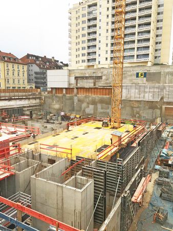 Geiger Hoch- und Tiefbau Gollierstraße 4 München Baustelle