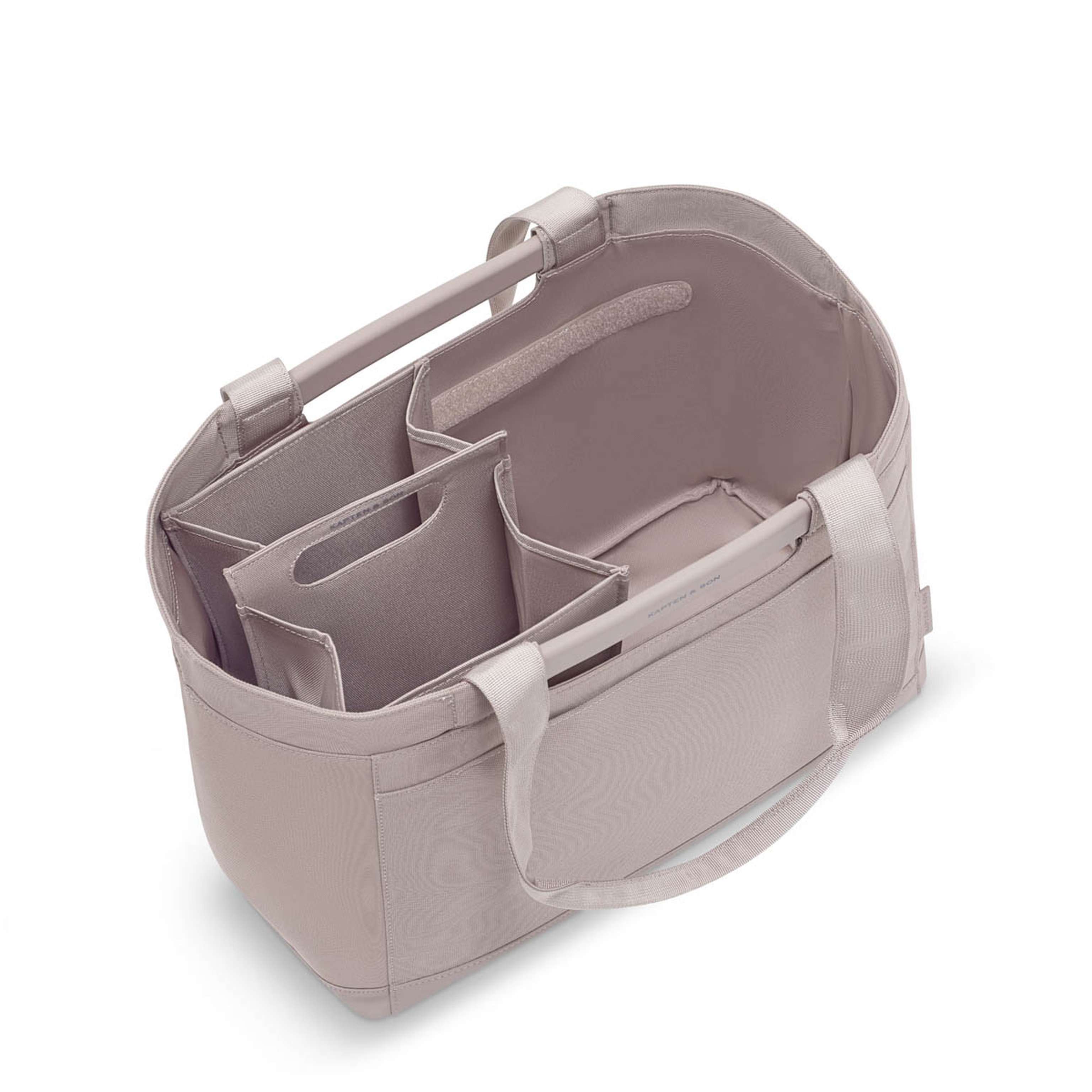 Open shopping basket with a spacious interior and two handles. The minimalist design conveys simplicity and functionality.