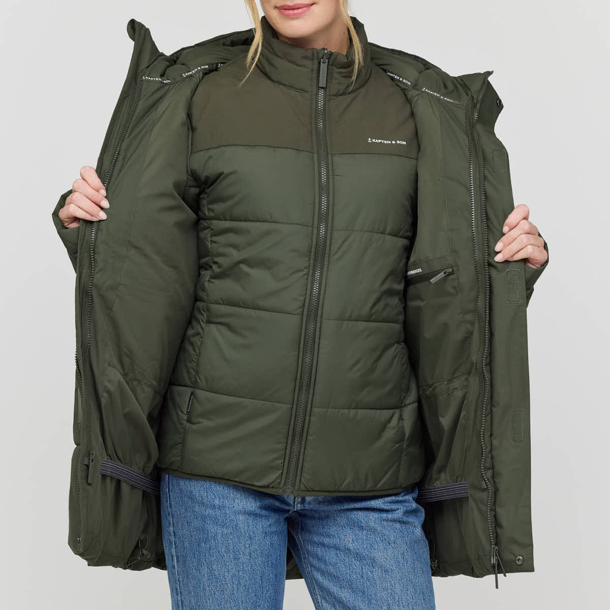 Arctic 3in1 Winter Jacket Olive – Women – Jackets