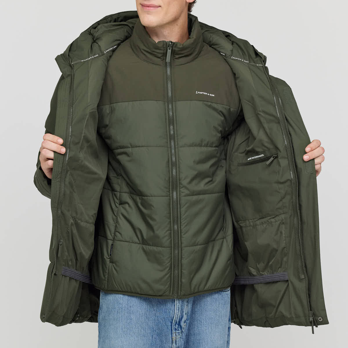 Arctic 3in1 Winter Jacket Olive – Men – Jackets | Kapten & Son