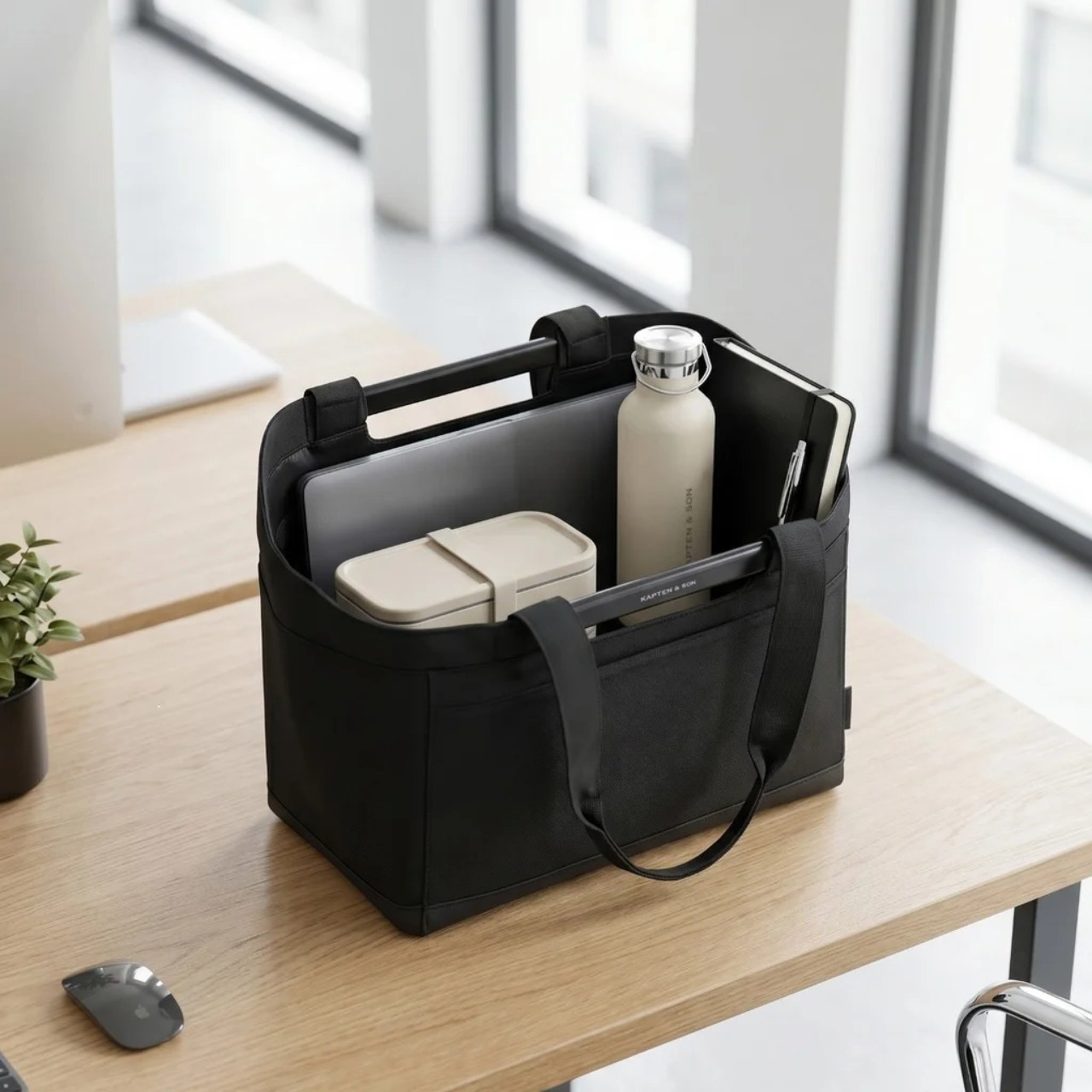 gepackter arbeitskorb
