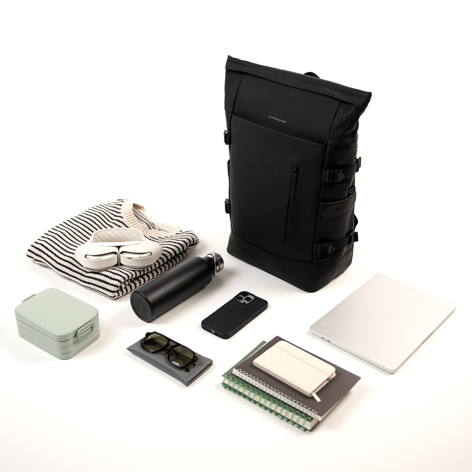 Helsinki Pro All Black — Backpacks | Kapten & Son | Kapten & Son