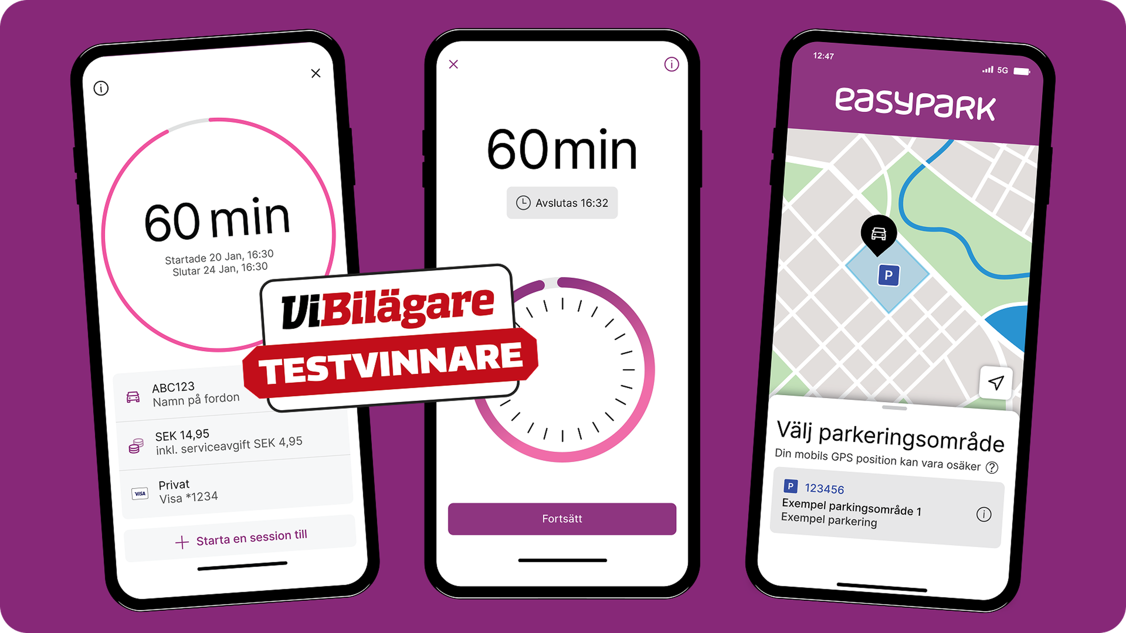 easypark testvinnare sverige