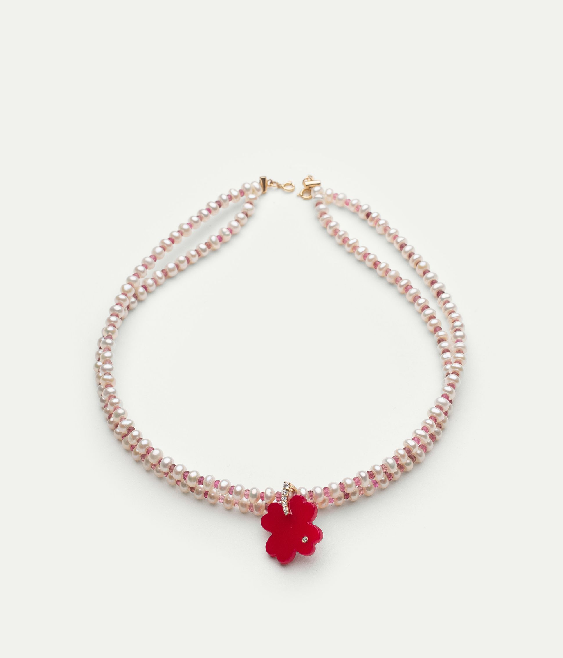 Pendentif Trèfle Onyx n°30