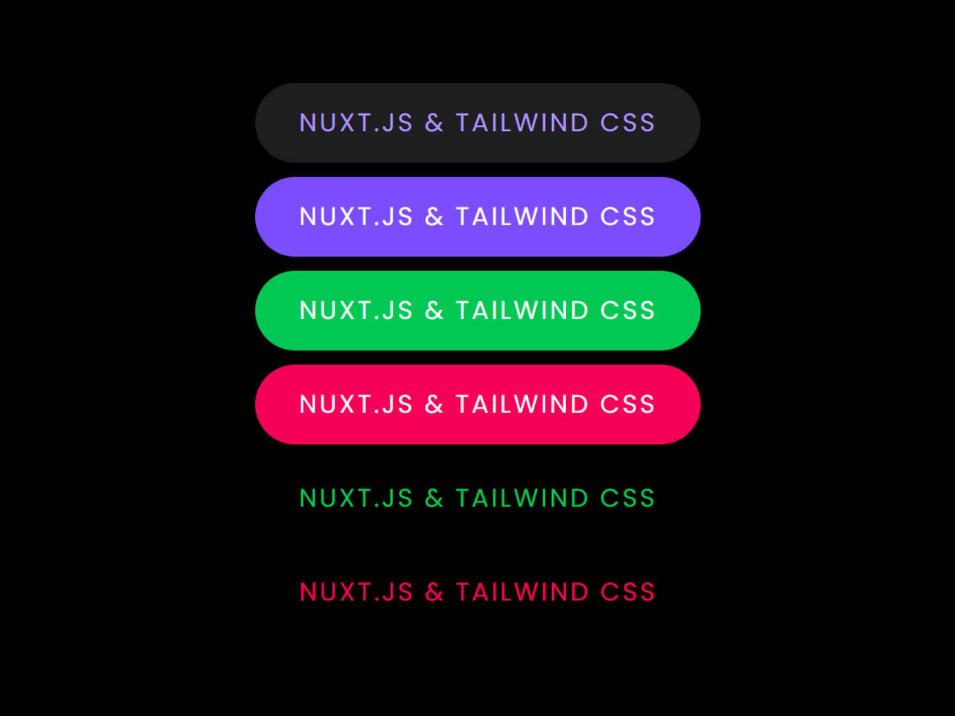 Thumbnail: Create multipurpose buttons with Nuxt & Tailwind