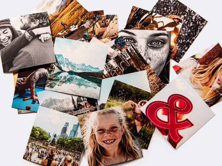 Quadratische Fotoabzüge