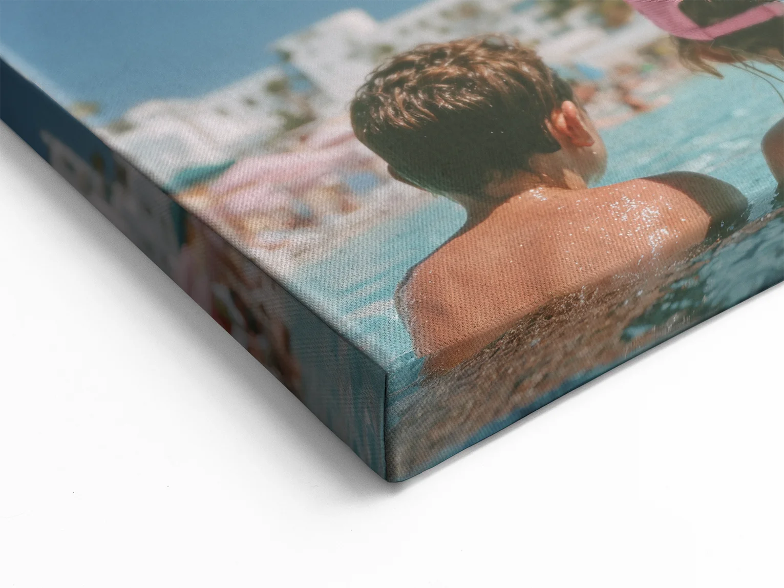 Leinwanddruck auf Standard-Keilrahmen 2,5 cm – Detailansicht der Rahmendicke