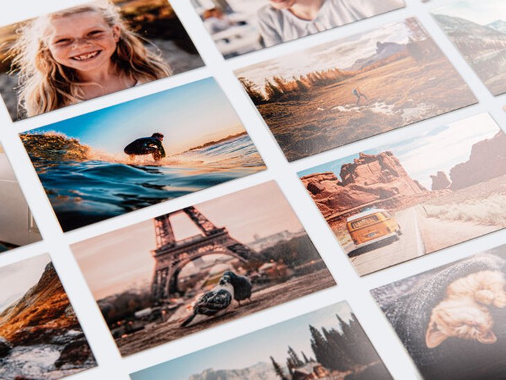 Images avec différents motifs côte à côte