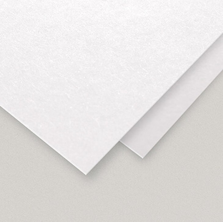 Ausschnitt von zwei Papierqualitäten