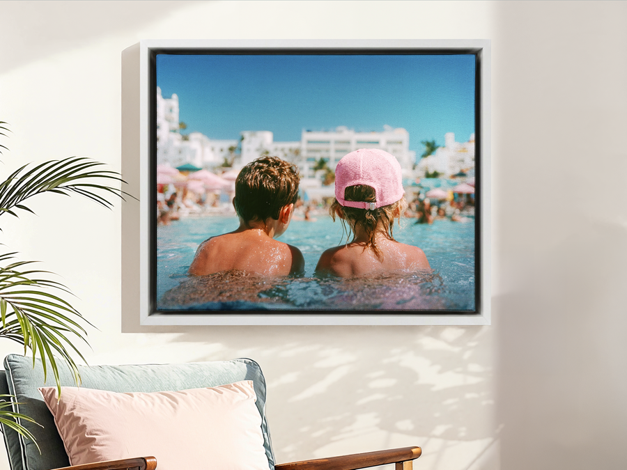 Poster mit Weißen-Lack-Rahmen – Wandansicht