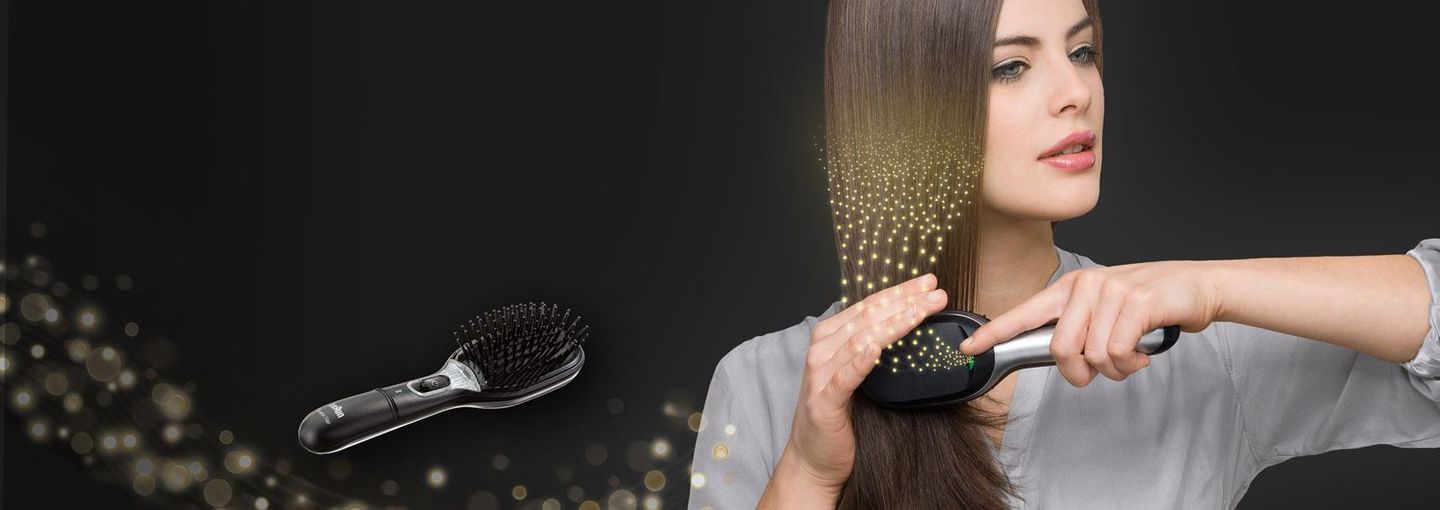 Braun hair 2025 straightener brush