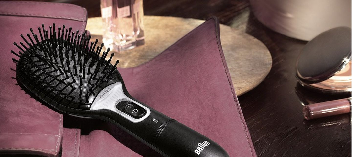 Braun hair shop straightener brush