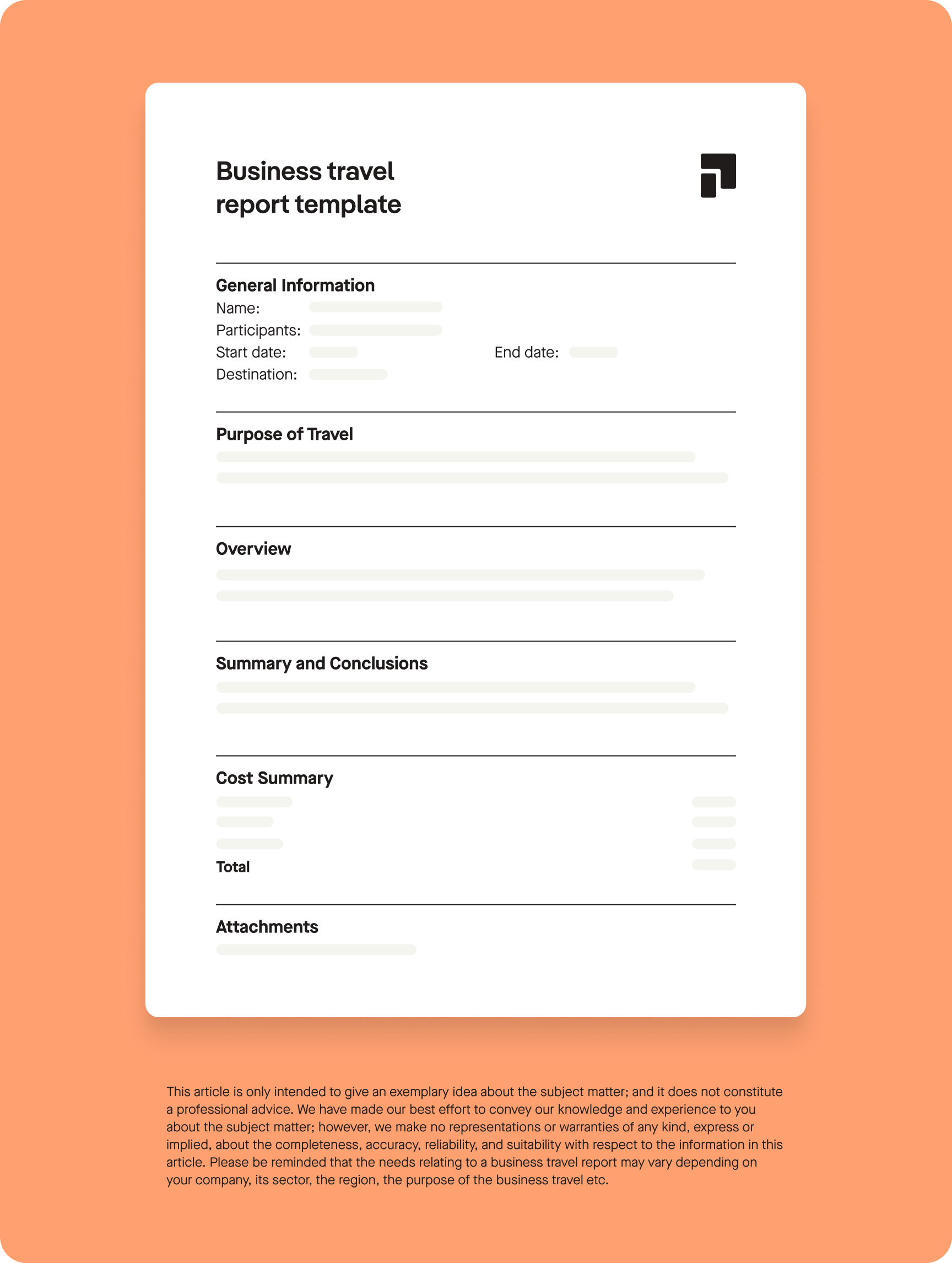 What should a business travel report include? [Complimentary template]