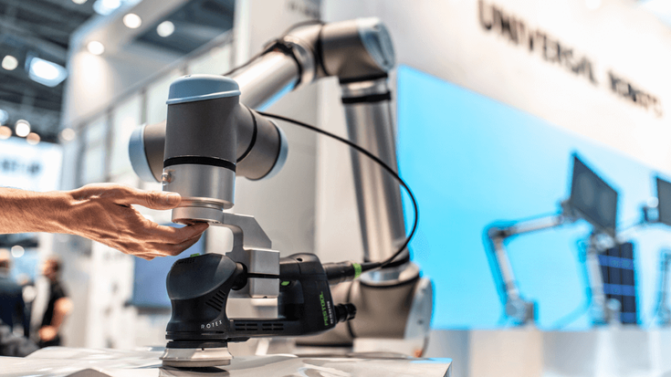 Efterbehandling med UR kollaborativ robot