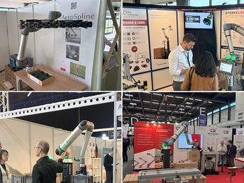 Nos cobots prennent de la bouteille aux salons Viti Vini et Vinitech-Sifel